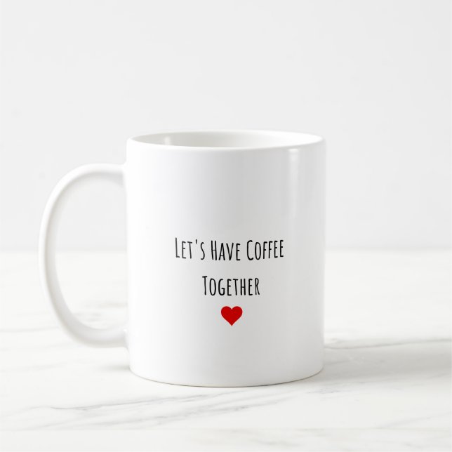 Romantic Personalized Couple's gift  Coffee Mug (Left)