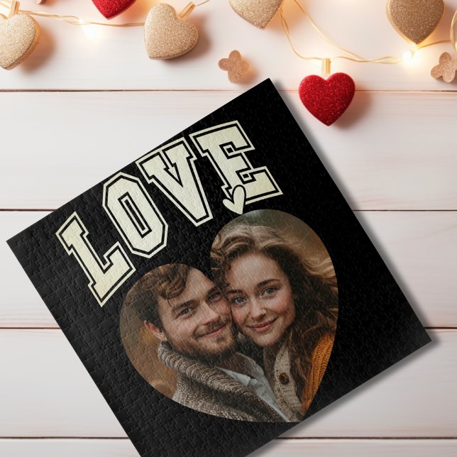 Romantic Personalized Photo Valentines Jigsaw Puzzle (Romantic Personalized Photo Valentines Jigsaw Puzzle)