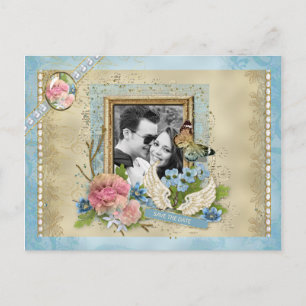 Romantic Photo Save the Date Announcement Postcard
