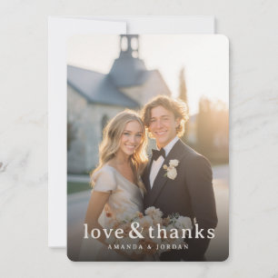 Romantic Photo Thank You Card