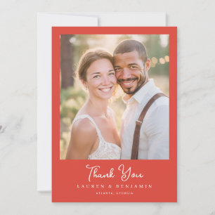 Romantic Photo Thank You Card