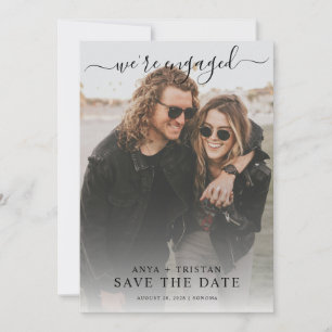 Romantic Photo Wedding Save The Date Invitation