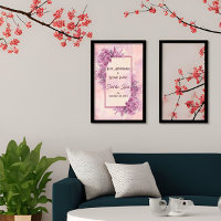 Romantic Pink Cherry Blossom Tie the knot Portrait