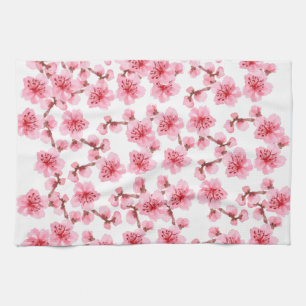 Romantic pink Cherry blosson Kitchen Towel