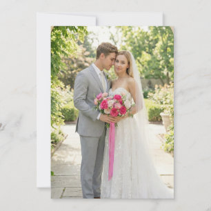 Romantic Pink Elegante Photo Invitation