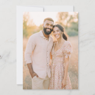 Romantic Pink Floral Photo Invitation