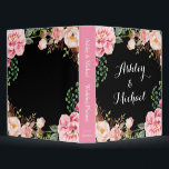 Romantic Pink Floral Wreath Wedding Planner Binder<br><div class="desc">Romantic Pink Floral Wreath Wedding Planner Binder.</div>