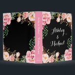 Romantic Pink Floral Wreath Wedding Planner Binder<br><div class="desc">Romantic Pink Floral Wreath Wedding Planner Binder.</div>