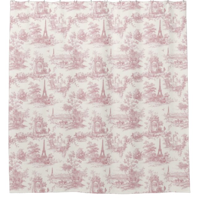 Romantic Pink French Toile Countryside Pattern (3) (Front)
