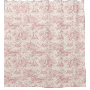 Romantic Pink French Toile Countryside Pattern (4)