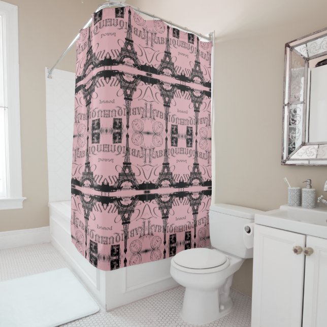romantic pink french vintage paris eiffel tower (In Situ)