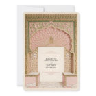 Romantic Pink & Gold Indian Wedding Ornate Arch