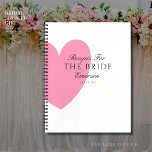 Romantic Pink Heart Bridal Shower Gift Recipe Book<br><div class="desc">Introducing the perfect keepsake for all those cherished bridal shower recipes, our personalized recipe book! This elegant book features an modern pink heart cover, polka dot back cover and is personalized with the bride's name and the date of her bridal shower. This book is the perfect place to store and...</div>