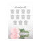 Romantic Pink Rose 11 Table Wedding Seating Chart
