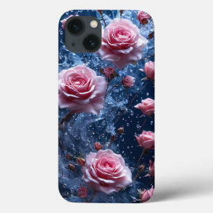Romantic Pink Rose for Women, Stylish Gift for Her iPhone 13 Case