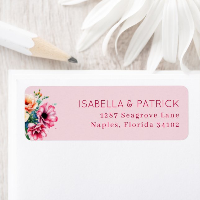 Romantic Pink Watercolor Floral (Insitu)