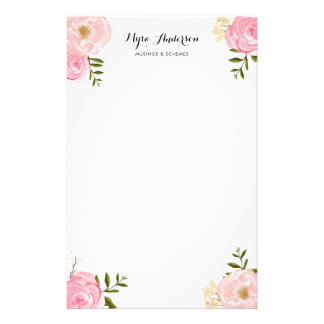 Romantic Stationery Templates, Romantic Custom Stationery Templates