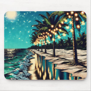 Romantic Pretty Coastal Art Mouse Pad