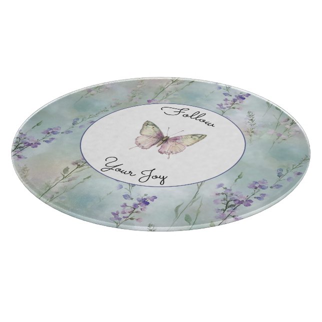 Romantic Pretty Lavender Flowers   Cutting Board (Corner)