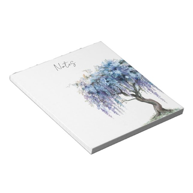Romantic Purple Flowering Tree  Notepad (Angled)