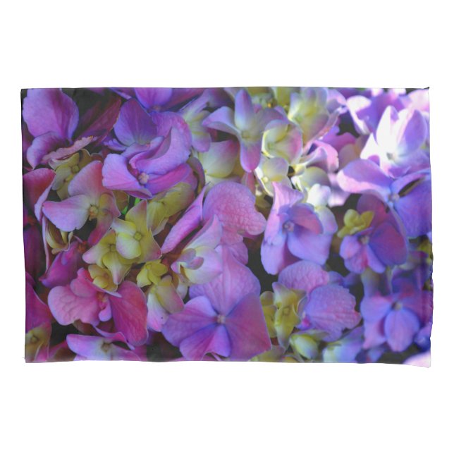 Romantic Purple Hydrangeas Pillowcase (Front)
