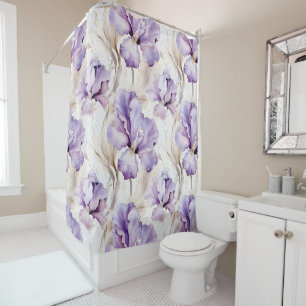 Romantic Purple Iris Floral Bridal Shower