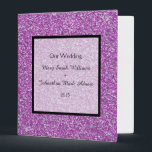 Romantic Purple Sparkles Wedding Keepsake Planner Binder<br><div class="desc">Romantic Purple Sparkles Wedding Planner. These purple,  glittery,  sparkles make a romantic,  elegant,  modern,  wedding,  design. If you would like any help please feel free to contact me via the " ask this designer " button immediately below this text.</div>