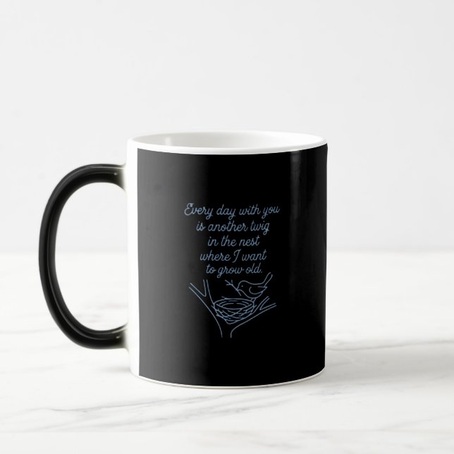Romantic Quote Gift for Couples & Anniversaries Magic Mug (Left)
