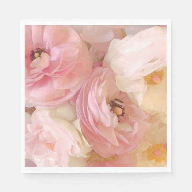 Romantic Ranunculus Napkin (Front)