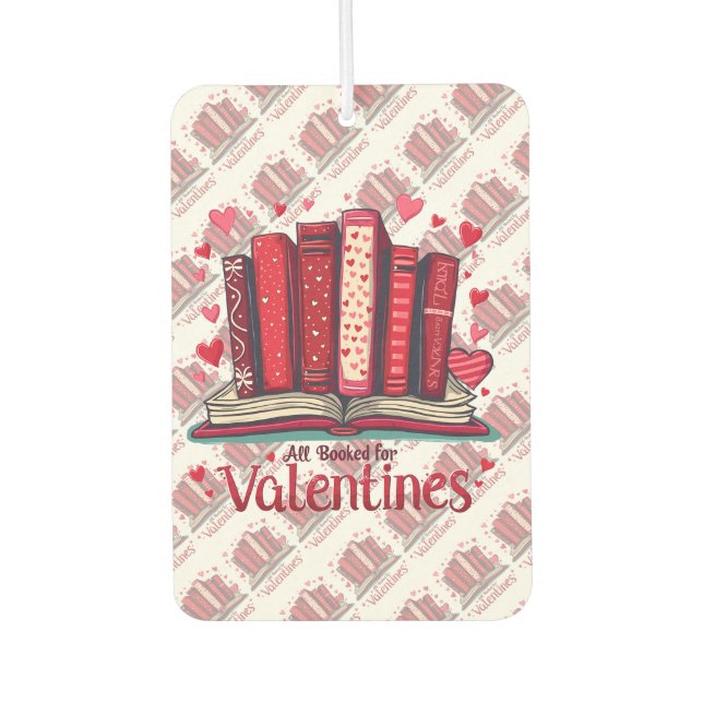 Romantic Reading Vibes Cozy Valentine Gift Air Freshener (Front)
