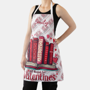 Romantic Reading Vibes Cozy Valentine Gift Apron