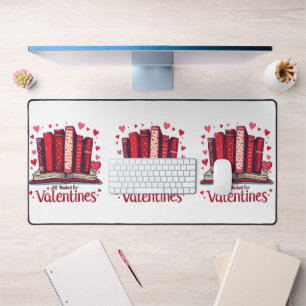 Romantic Reading Vibes Cozy Valentine Gift Desk Mat