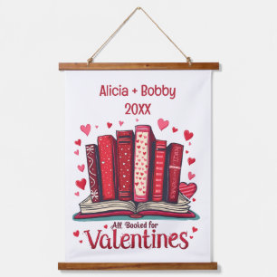 Romantic Reading Vibes Cozy Valentine Gift Hanging Tapestry