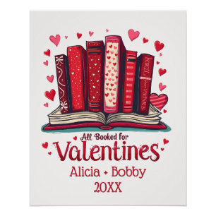 Romantic Reading Vibes Cozy Valentine Gift Poster