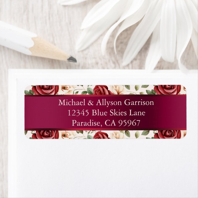 Romantic Red Blush Pink Roses Wedding (Insitu)