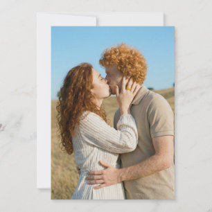 Romantic Red Earthy Photo Invitation