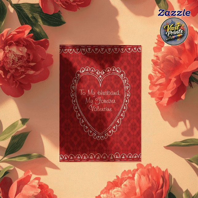 Romantic Red Heart Husband Valentine's Day Card (Romantic Red Heart Husband Valentine's Day Card
)