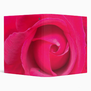 Romantic Red Pink Rose Binder