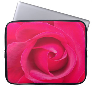 Romantic Red Pink Rose Laptop Sleeve