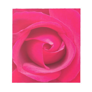 Romantic Red Pink Rose Notepad