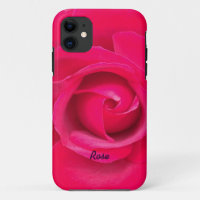 Romantic Red Pink Rose Personalized