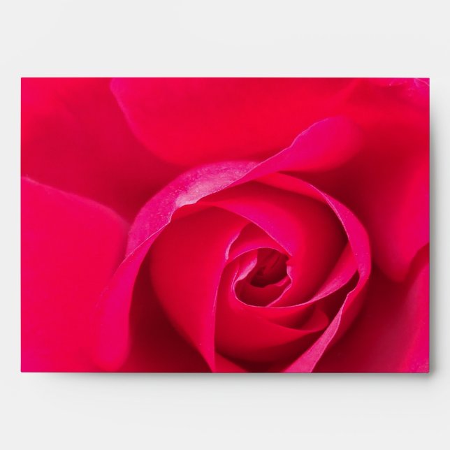Romantic Red Pink Rose v2 Envelope (Front)