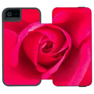 Romantic Red Pink Rose v2 Incipio Watson™ iPhone 5 Wallet Case