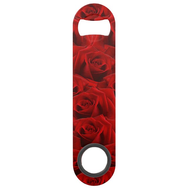  Romantic Red Rose Bar Key (Front)