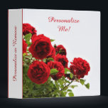 Romantic Red Rose Bouquet Album Personalized Binder<br><div class="desc">A pretty bouquet of red roses fills the cover of a romantic album photo binder to memorialize your keepsake memories. Also, use for your important documents, office presentations, school studies, family photos, scrapbooking, or more with a customized binder & folder. Romantic Red Rose Bouquet Album Personalized 3 Ring Binder. Personalize...</div>