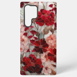 Romantic Red Rose Floral Samsung Galaxy Case