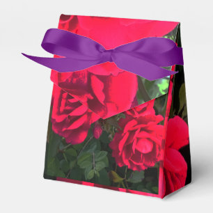 Romantic Red Rose Flower Gift  Favor Box
