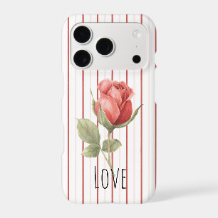 Romantic Red Rose Love Stripes