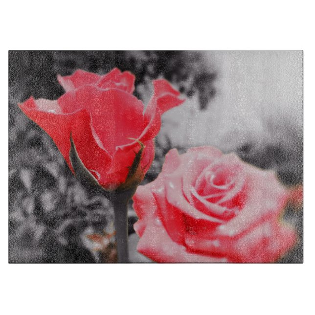 Romantic Red Roses Cutting Board (Front)