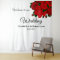 Romantic Red Roses  Wedding Wall Backdrop 